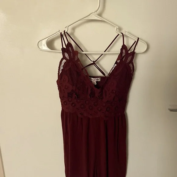 Maroon Romper - Picture 2 of 5
